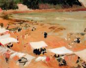 华金索罗利亚巴斯蒂达 - Beach at Zarauz